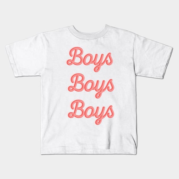 Boys Boys Boys Kids T-Shirt by TheNativeState